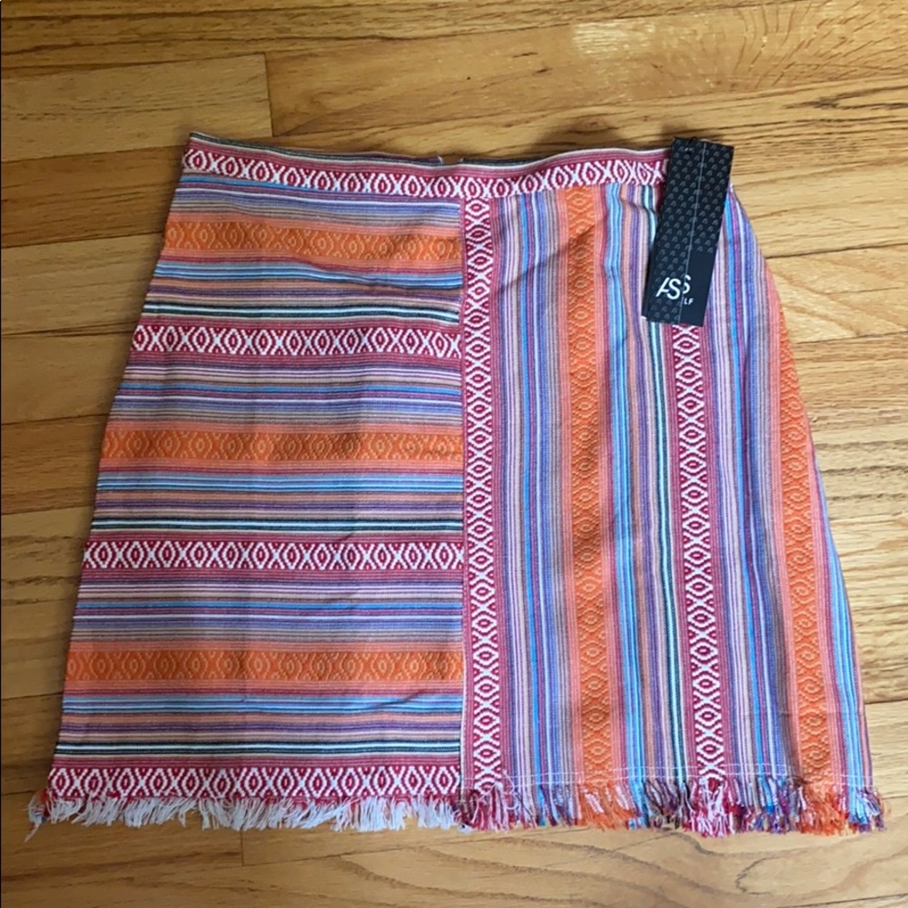 Anself NWT sz S light weight cotton skirt unlined